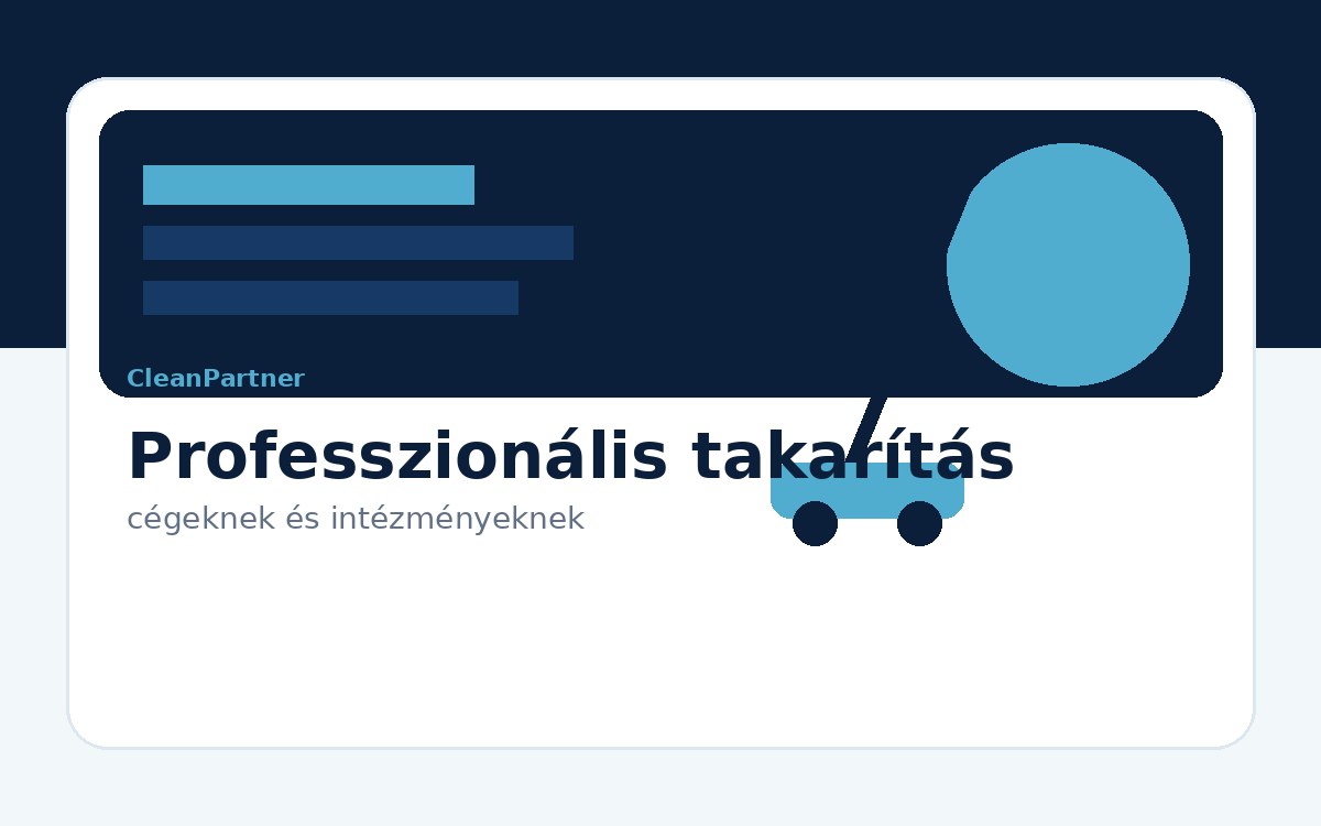 CleanPartner takarítócsapat modern irodai környezetben